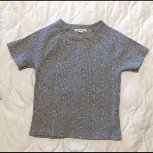 Cropped floral *baby* tee